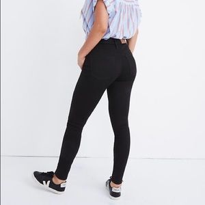 Madewell  29 curvy high-rise skinny jeans black